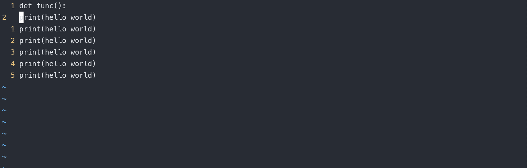 d$删除当前至行尾所有字符